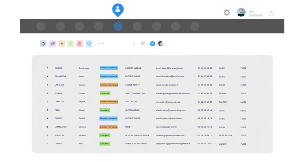 logiciel gestion contacts