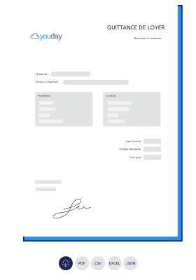 modele crm quittance loyer