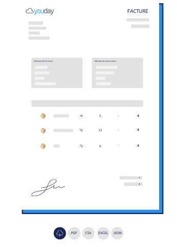 modele facture crm