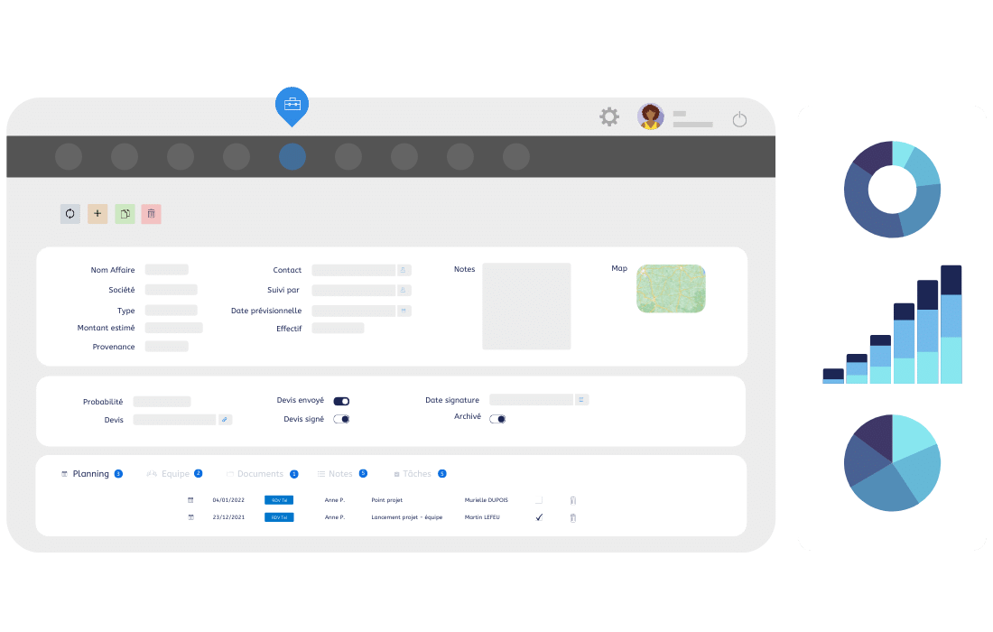 crm gestion affaires