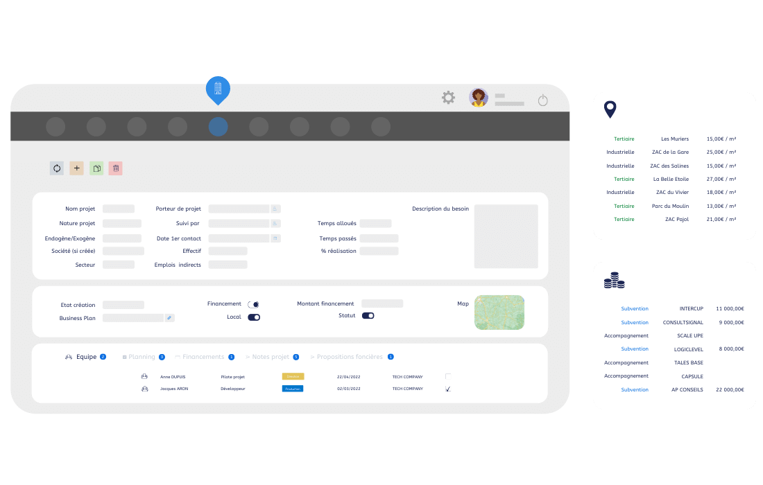 logiciel crm developpement economique