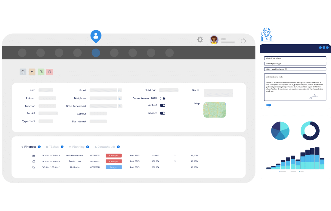 logiciel gestion client