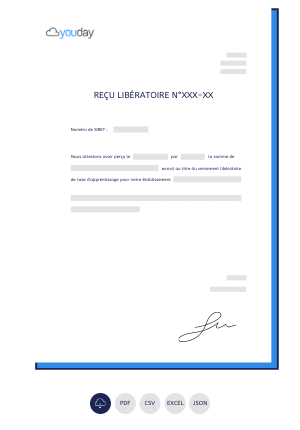 taxe apprentissage recu liberatoire