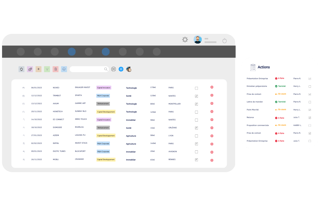 crm gestion deals