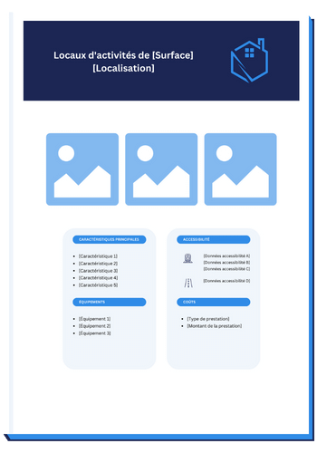 Modèle de fiche local d'activité