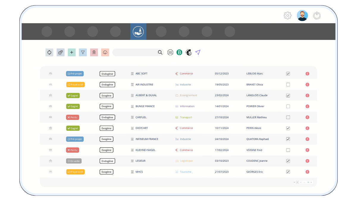 logiciel crm developpement economique